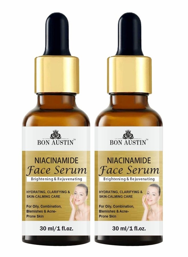 Bon Austin Niacinamide Face Serum For Acne Marks, Blemishes, Marks Skin Clarifying Anti Acne Serum For Oily & Acne Skin Pack of 2 of 30 ML - Image 1