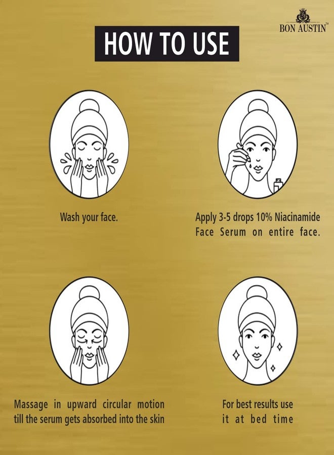 Bon Austin Niacinamide Face Serum For Acne Marks, Blemishes, Marks Skin Clarifying Anti Acne Serum For Oily & Acne Skin Pack of 2 of 30 ML - Image 5