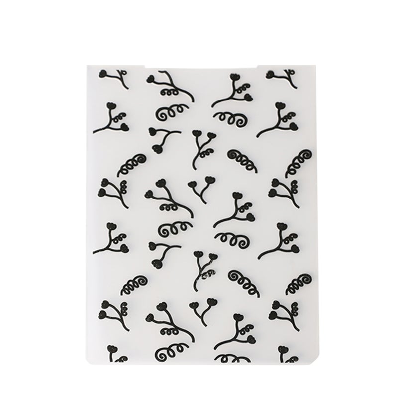 Template Textured Impressions Decorative Frame Embossing Folder Cake Biscuit Fondant Card Craft Making Wedding Decoration Style 9 - Image 1