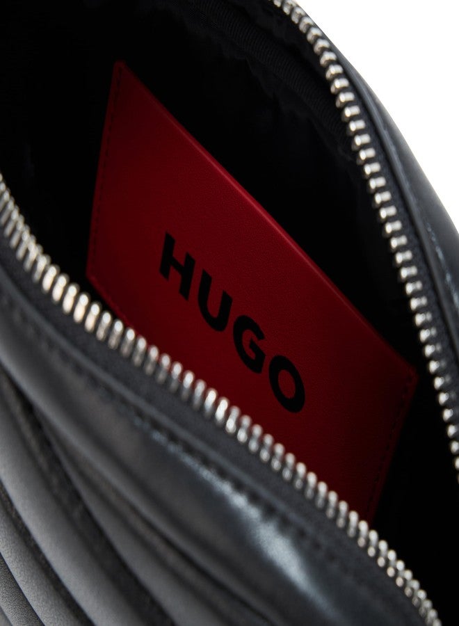 HUGO, Mel Quilted Crossbody Bag, black jade, One Size - Image 5