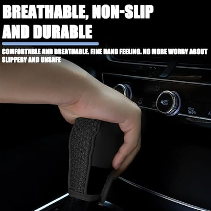 ريحني غطاء مقبض ناقل الحركة للسيارة، غطاء مقاومة للانزلاق، مقبض ناقل حركة للسيارات، غطاء واقي عصا، إكسسوارات ديكور داخل السيارة لشاحنات SUV، مركبة ترفيهية - Image 4