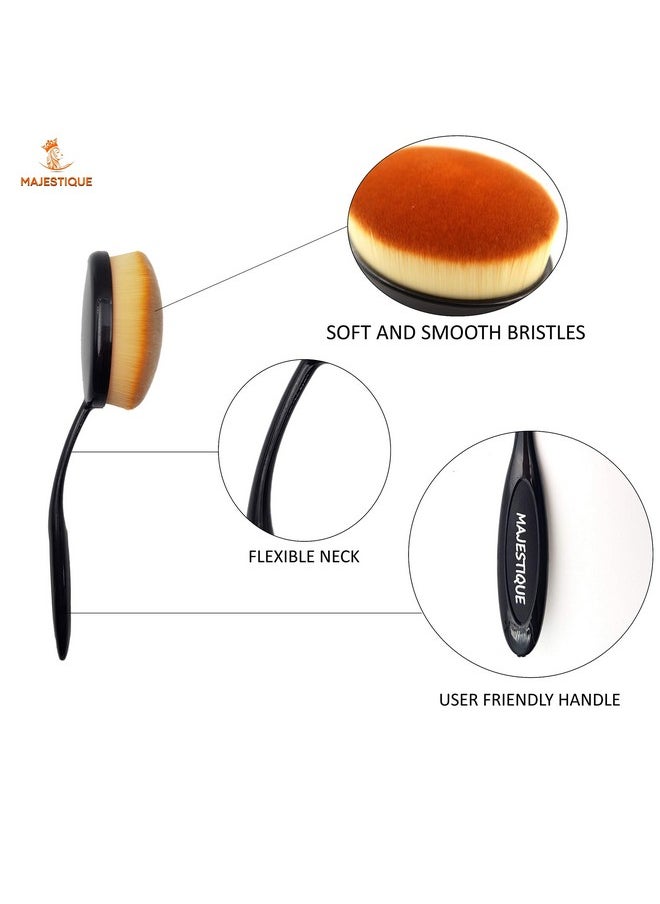 MAJESTIQUE MAJESTIQUE The Premium Box Set of Makeup Brushes a Rakhi From Is Attractive and Contains All 10 Essential for Your Daily Needs  - Image 4