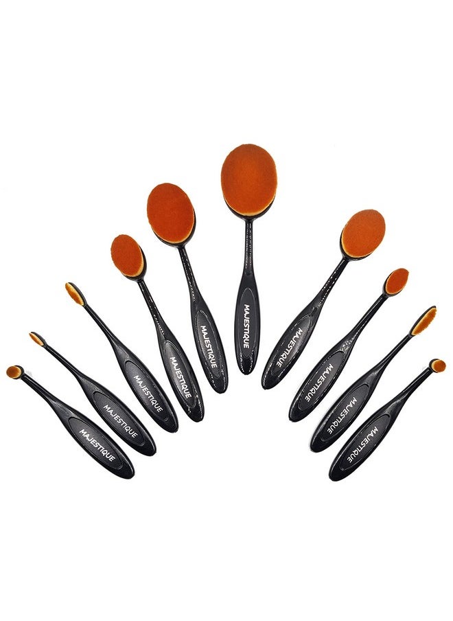 MAJESTIQUE MAJESTIQUE The Premium Box Set of Makeup Brushes a Rakhi From Is Attractive and Contains All 10 Essential for Your Daily Needs  - Image 1