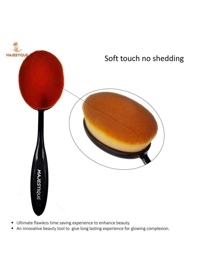 MAJESTIQUE MAJESTIQUE The Premium Box Set of Makeup Brushes a Rakhi From Is Attractive and Contains All 10 Essential for Your Daily Needs  - Image 3