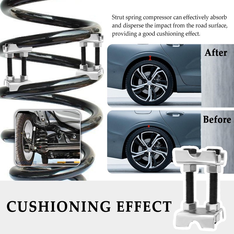 KIFIDAN 4PCS Coil Spring Spacer,2 Way Adjustable Coil Spring Compressor Tool Keep Springs Aligned & Shock Absorber,Automotive Strut Spring Compressor Suitable for Cars,SUVs,Trucks (4PCS) - Image 5