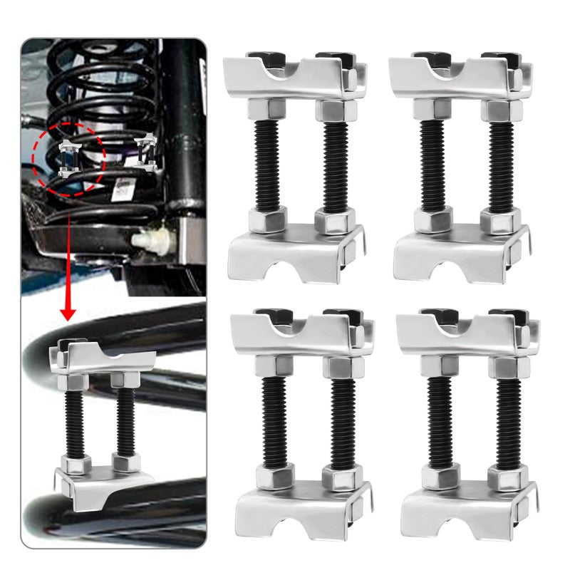 KIFIDAN 4PCS Coil Spring Spacer,2 Way Adjustable Coil Spring Compressor Tool Keep Springs Aligned & Shock Absorber,Automotive Strut Spring Compressor Suitable for Cars,SUVs,Trucks (4PCS) - Image 1