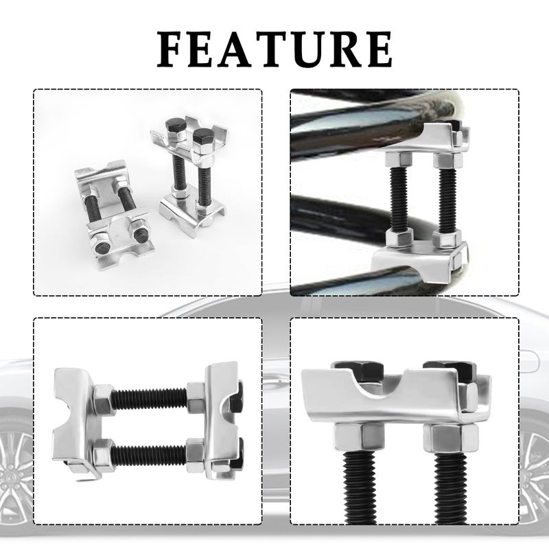 KIFIDAN 4PCS Coil Spring Spacer,2 Way Adjustable Coil Spring Compressor Tool Keep Springs Aligned & Shock Absorber,Automotive Strut Spring Compressor Suitable for Cars,SUVs,Trucks (4PCS) - Image 3