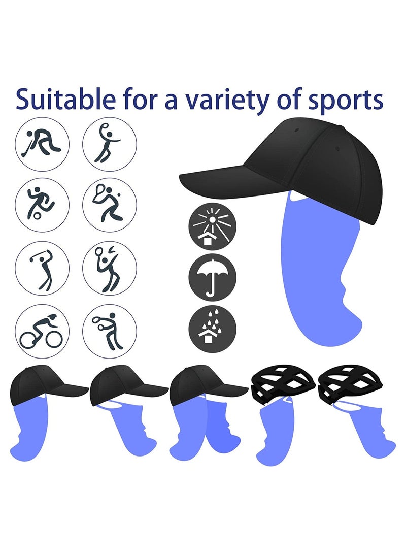 SYOSI 6 Pcs Sun Protection Neck Drape, UV Hat Drapes Face and Neck Cover UV Blocking Hat Drape Lightweight Neck Cover Comfortable Sun Shield Outdoor Activity Hat Drape for Women Men Fishing Outdoors - Image 4