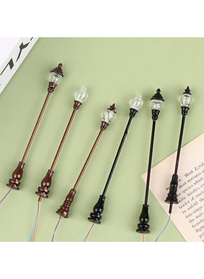 Building Sand Table Model Micro Landscape Decoration Lamp Model Accessories Garden Lamp-Color:Style 1  - Image 3