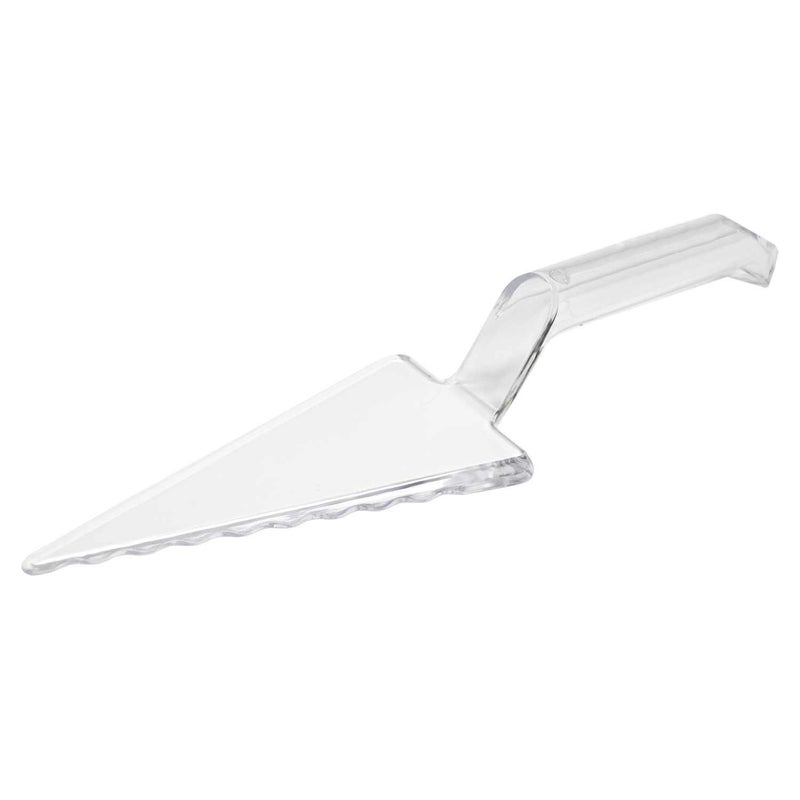 Party Essentials Heavy Duty Plastic Cake Server/ Pie Cutter/ Pastry Slicer/ Spatula for Serving Pizza, Clear, 1-Count - Image 1