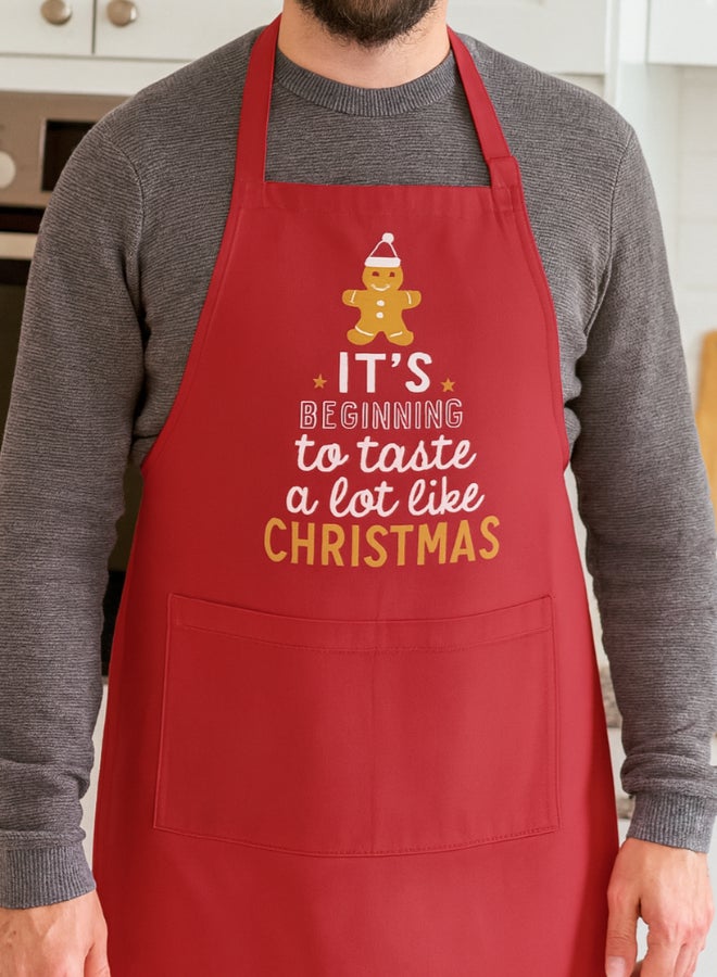 Share the Love It's Beginning To Taste Like Christmas, Christmas Apron - Image 2