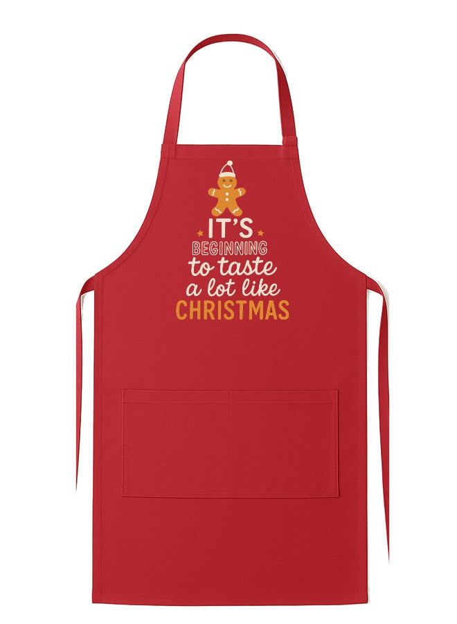 Share the Love It's Beginning To Taste Like Christmas, Christmas Apron - Image 1