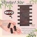 Burbell 400 Pcs Miniature Dollhouse Flooring 1 12 Scale Mini Wooden Dollhouse Floor Boards Geometric Bamboo Furniture for Model AccessoriesDark Brown - Image 4