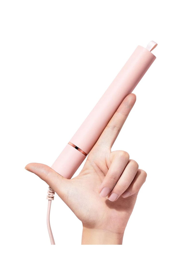 Y&D Mini Hair Straightener Portable Flat Iron Travel Size Small Irons Curling for Short 2 in 1 Pink Bangs  - Image 3