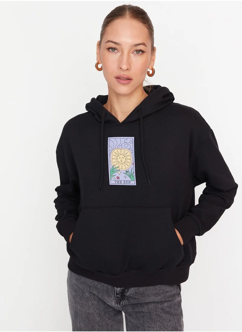 trendyol Graphic Detail Hoodies