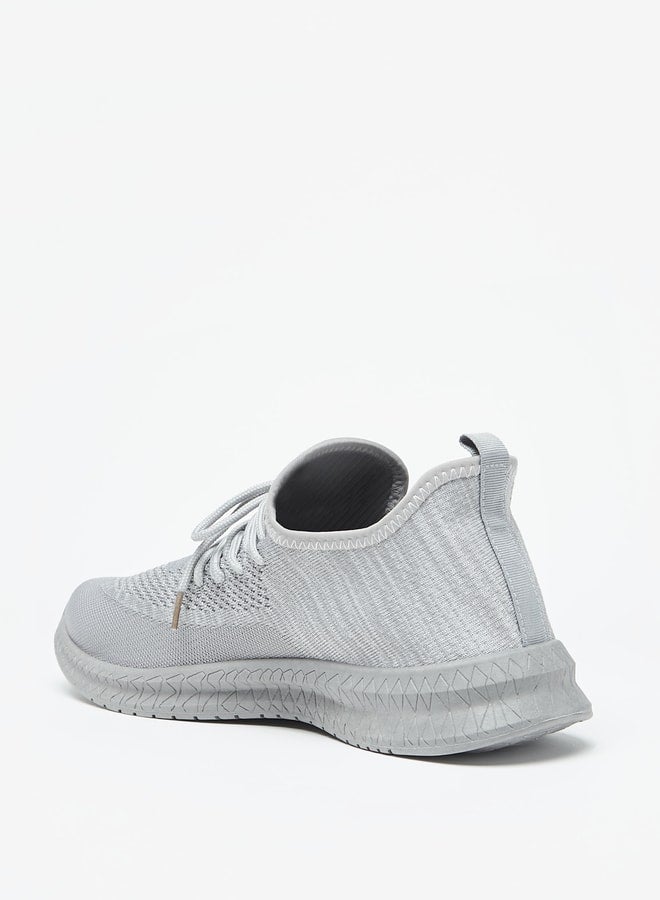 Oaklan by Shoexpress Men Textured Sports Shoes with Lace-Up Closure  - Image 3