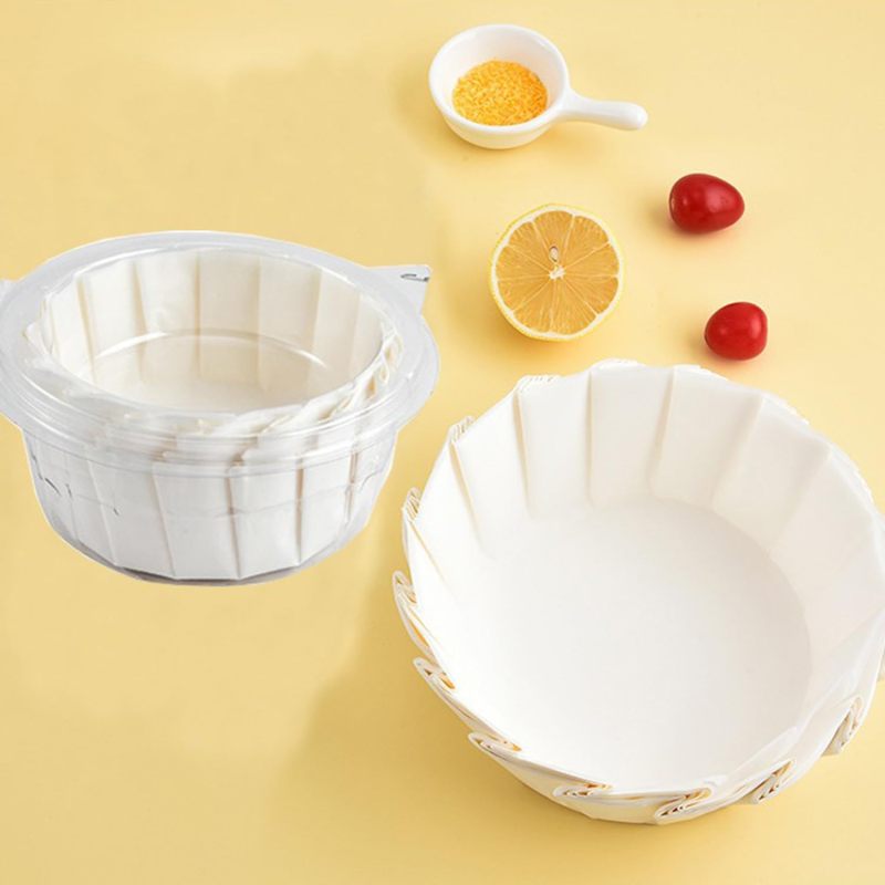 Parchment Paper White Non-Stick Greaseproof Baking Liners - Disposable Liners for Home Baking, Air Fryer Use - Image 2