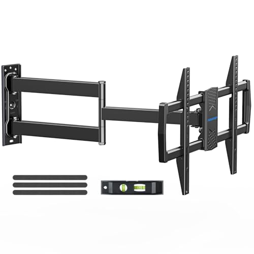 MOUNTUP Corner TV Wall Mount for Most 42-75 Inch TVs with 32” Long Extension, Long Arm TV Mount, Full Motion TVs Mount Swivel Articulating Mounts, MAX VESA 600x400mm, Holds up to 99 lbs MU0076 - Image 1