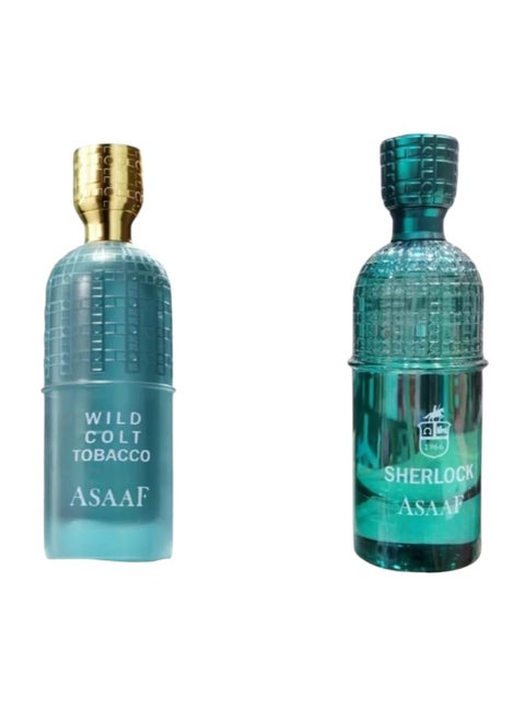 مجموعة عساف شيرلوك + وايلد كولت توباكو لكل عطر 200 مل