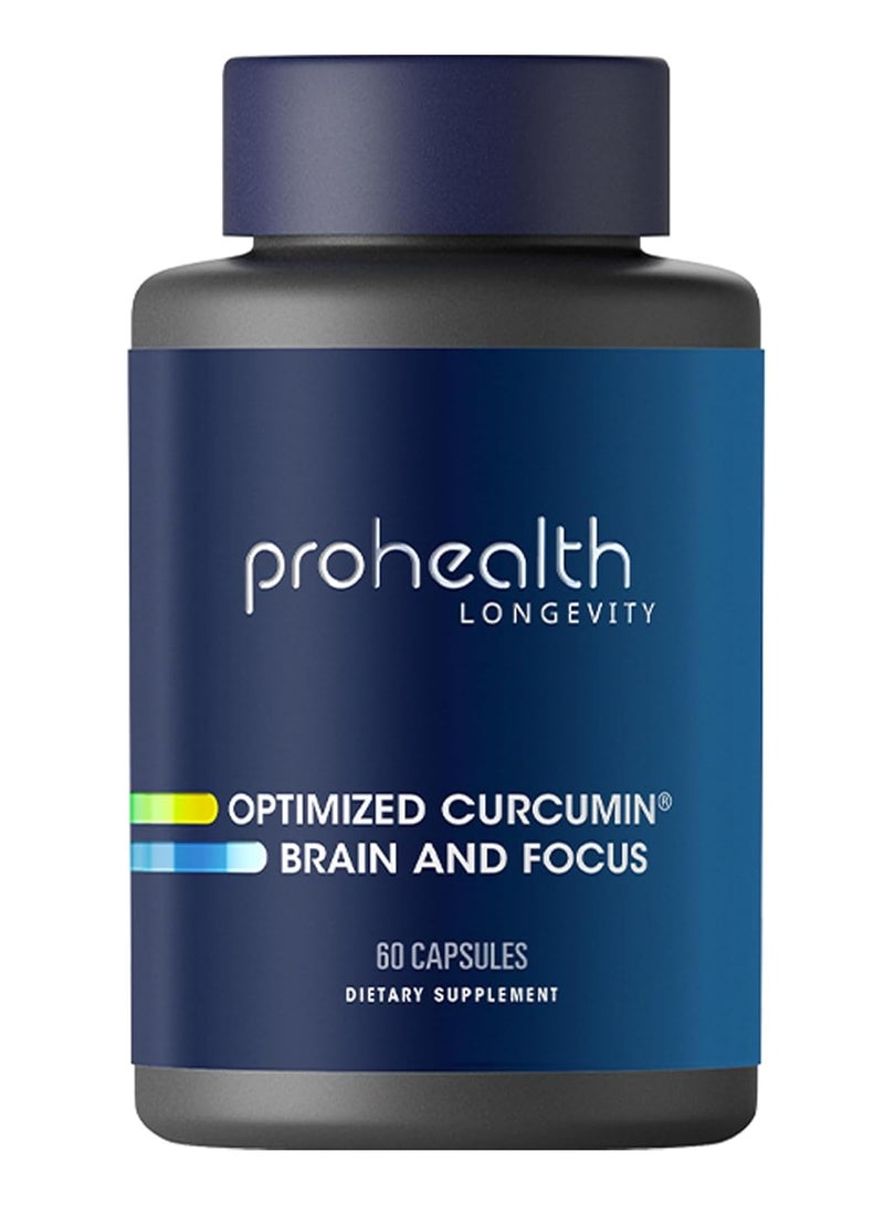ProHealth Optimized Curcumin Brain & Focus Longvida 1000 mg, 60 Tabs - Image 1