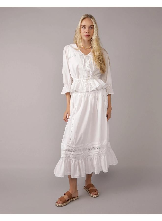 American Eagle AE Pintuck Maxi Skirt  - Image 1