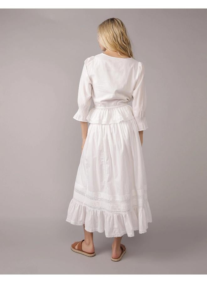 American Eagle AE Pintuck Maxi Skirt  - Image 4