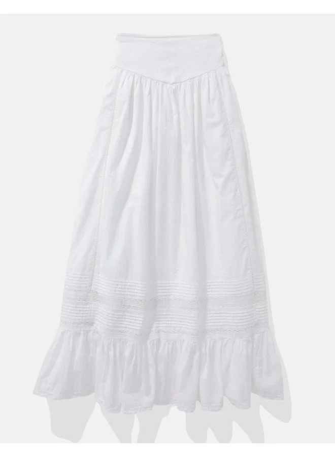 American Eagle AE Pintuck Maxi Skirt