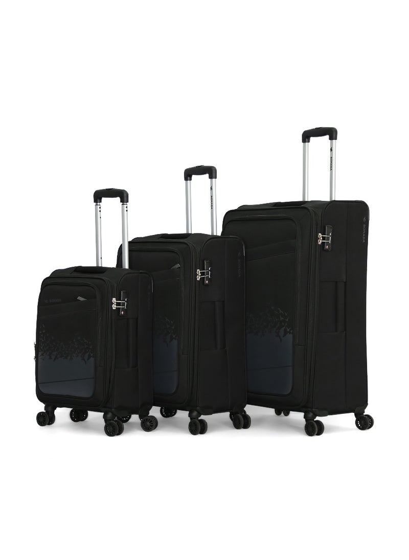 SONADA - Sonada Sonada Luggage Set 3 Pieces L 28-M 24-S 20 Black - Image 1