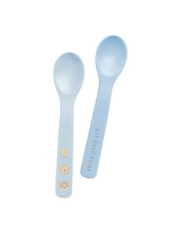 Stephen Joseph Silicone Baby Spoonslittle Baby Feeding Spoons Softtip Easy On Gums Bendable Design Selffeeding Dishwasher & Boilproof Set Of 2 (Zoo)  - Image 1