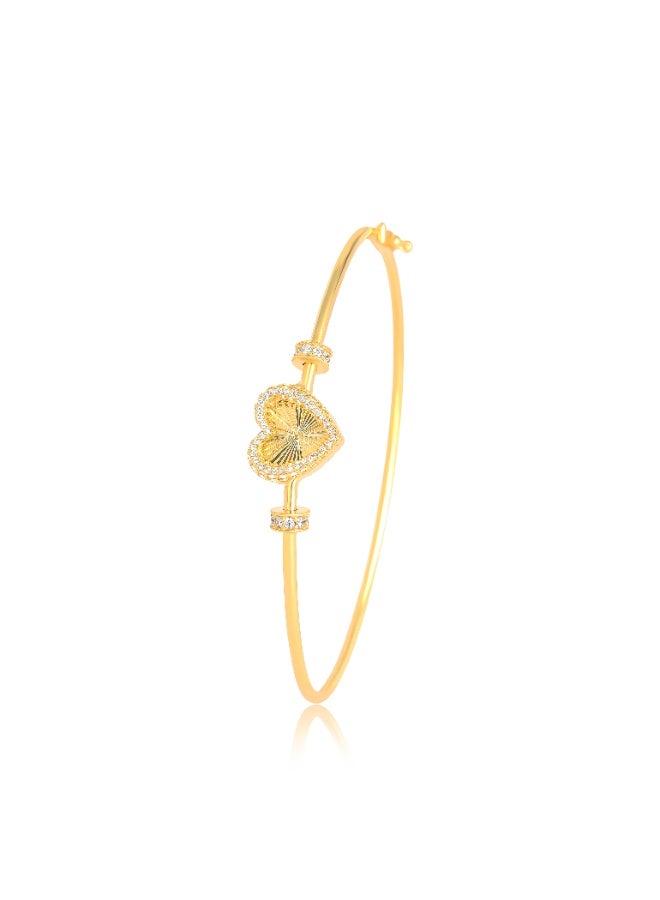 BAFLEH JEWELLERY Elevate Your Everyday Elegance with This Lightweight 18K Gold Bangle, Crafted to Perfection at Bafleh Jewellery - Image 2