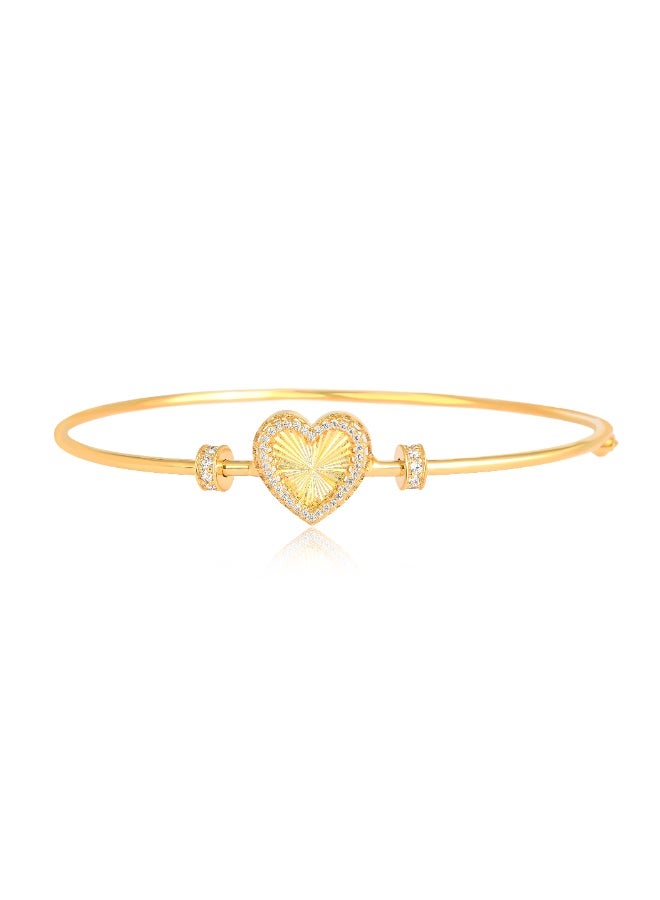 BAFLEH JEWELLERY Elevate Your Everyday Elegance with This Lightweight 18K Gold Bangle, Crafted to Perfection at Bafleh Jewellery - Image 1