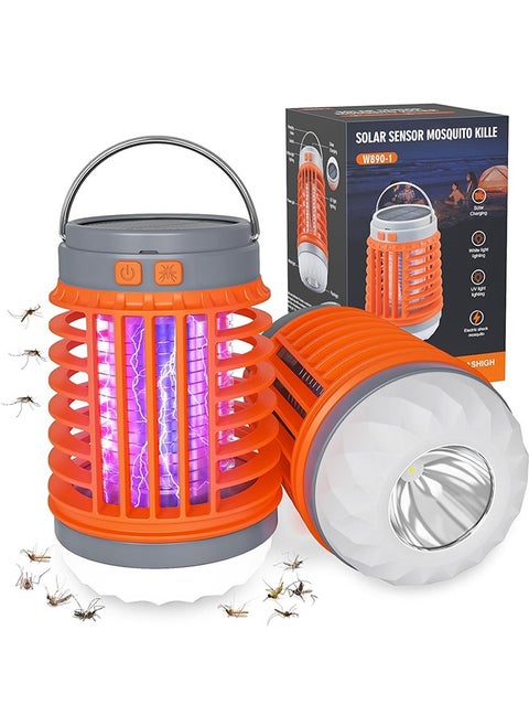 Rechargeable Bug Zapper Outdoor and Indoor BuzzBug Mosquito Zapper Buzzbug Mosquito Light Cordless Bug Zapper Mini Bug Zapper Bulb Solar Flashlight Camping Bug Zapper LED Light