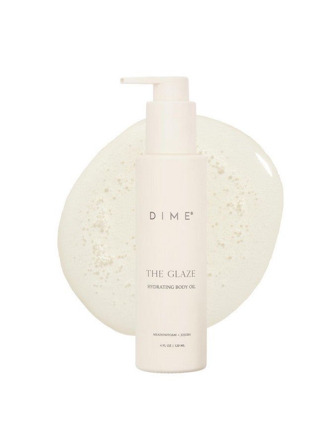 Dime Beauty Glaze Body Oil, Hydrating, Non-Greasy Massage Oil, Argan and Jojoba Oil for Skin, Bath Oil for All Over Body Glow, 4 oz / 120 ml - Image 1