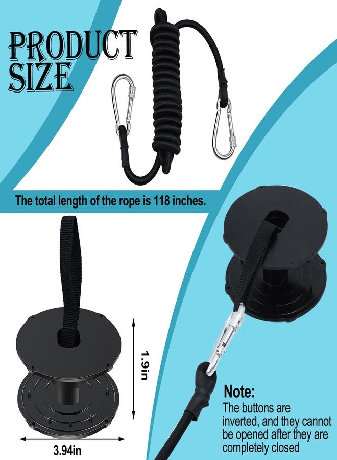 Wenfan Floating Water Mat Tether Kit Lily Pad Tether Floating Mat Straps Tether and Grommet Kit Foam Water Pad Tether and 118 Inch Bungee Cord for All Foam Water Pads - Image 2