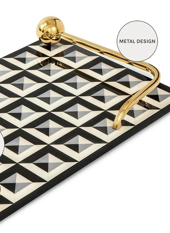 KNOT HOME Stephen Bandiagara Decorative Abstract Tray Knot Home Designer Accessory for Bedroom Living Dining Room Office Area Décor