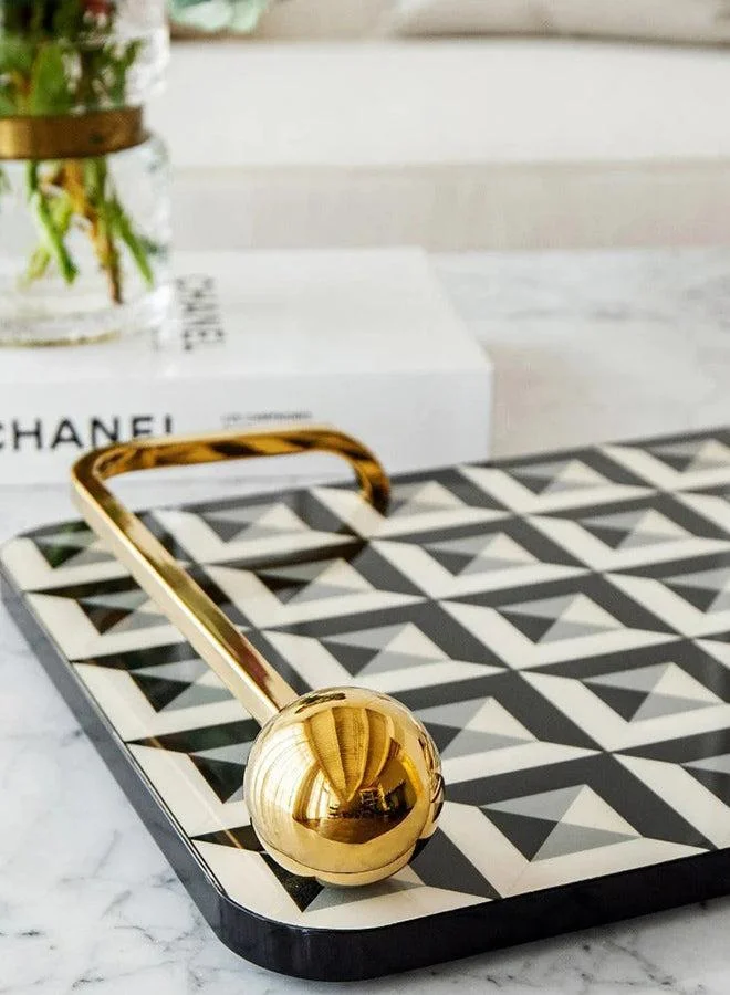 KNOT HOME Stephen Bandiagara Decorative Abstract Tray Knot Home Designer Accessory for Bedroom Living Dining Room Office Area Décor
