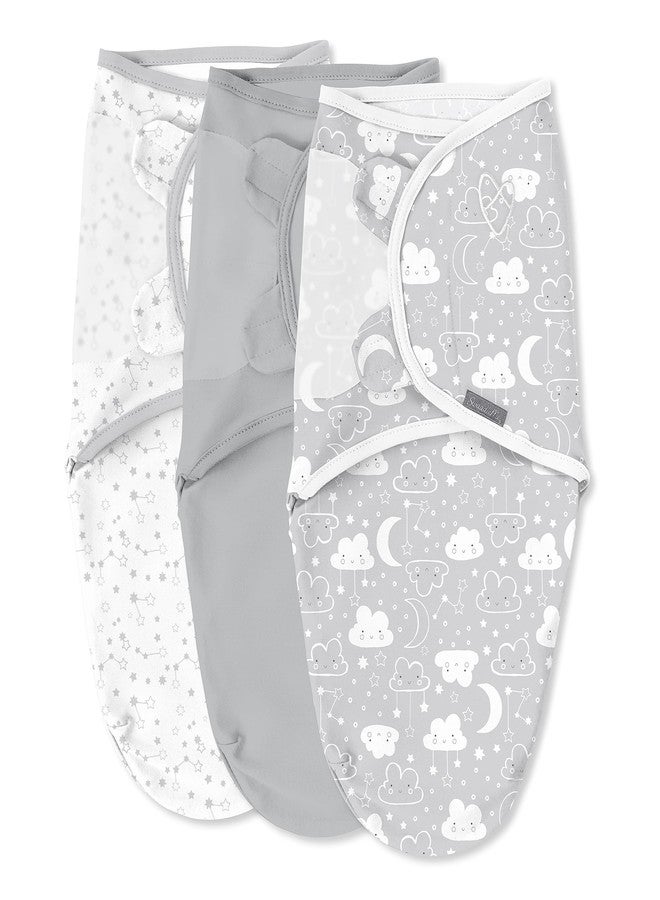 SwaddleMe by Ingenuity Original Swaddle - Size Small/Medium, 0-3 Months, 3-Pack (Starry Night) - Image 1