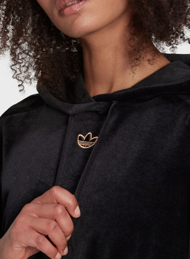 adidas Originals Trefoil Cropped Hoodie