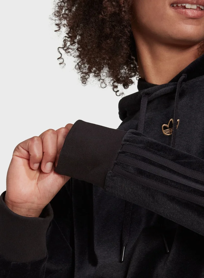 adidas Originals Trefoil Cropped Hoodie