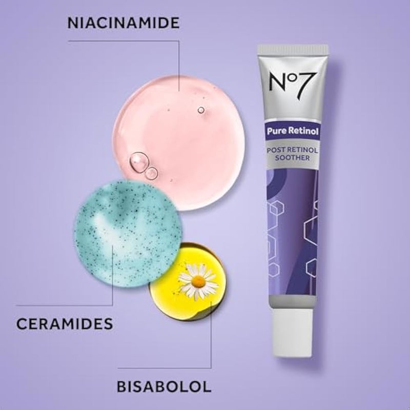 No7 Pure Retinol Post-Treatment Soother – Soothing Face Cream to Support Retinol Tolerance – Ceramides & Bisabolol for Hydration (1.69 fl oz) - Image 5