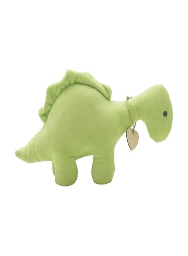 Elements Plush Weighted Fabric Green Dinosaur Door Stopper, 12.2x4.33x6.89 Inch - Image 1