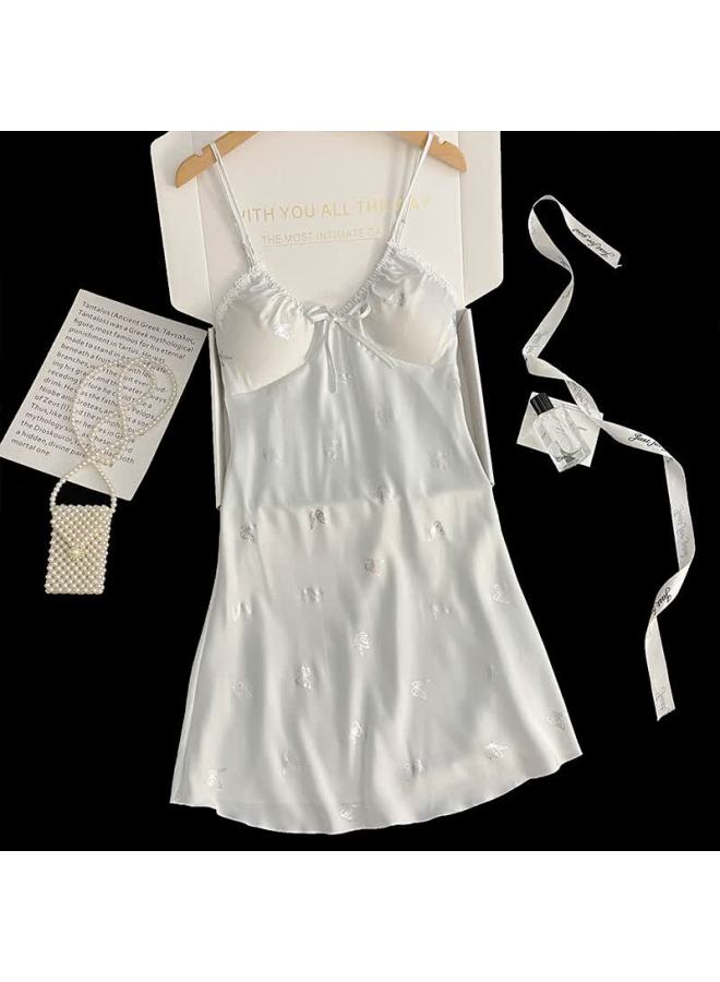 SNOWFLYING Xuezhongfei New Summer Women's Thin High-end Style Lace Camisole Nightdress - Image 5