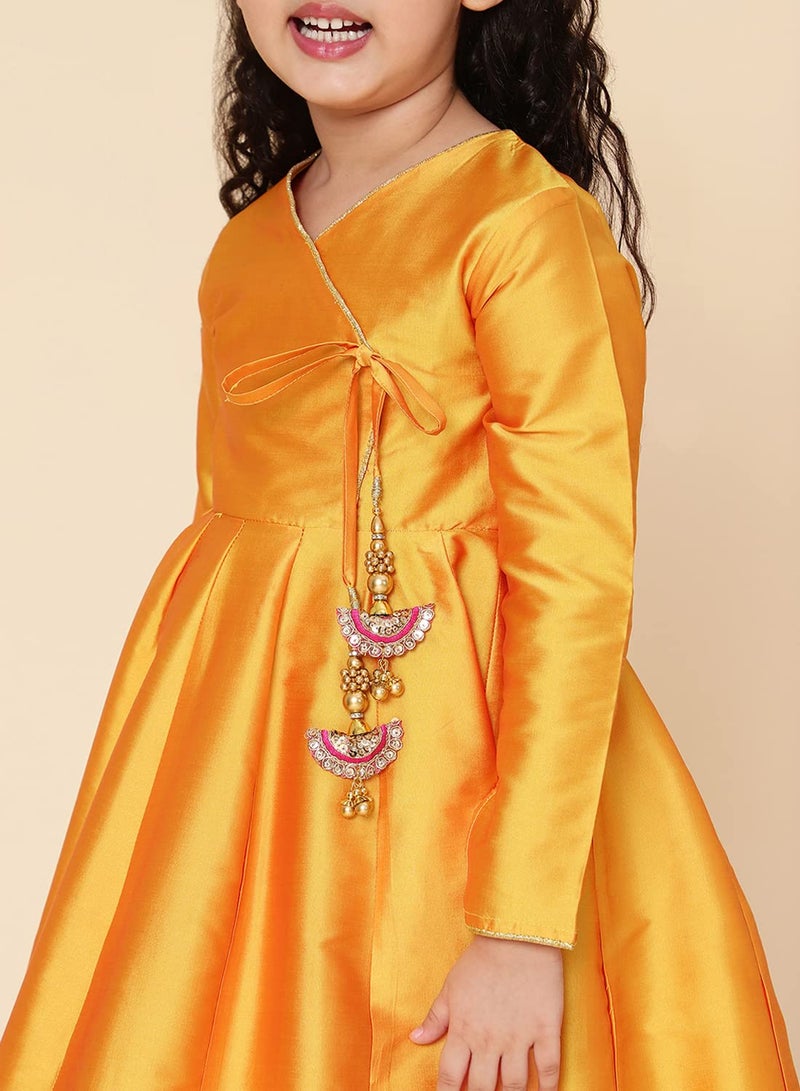 A.T.U.N. (ALL THINGS UBER NICE) A.T.U.N. Girls Anarkali Palazzo Set - Image 5