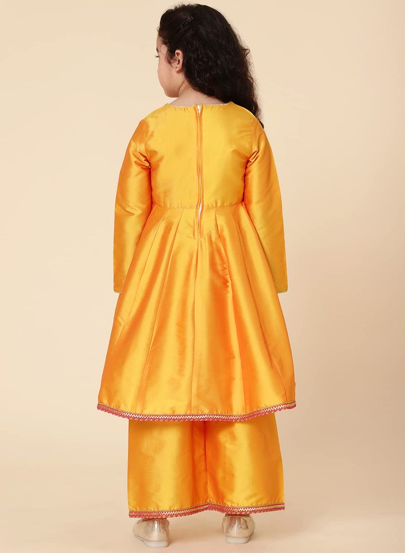 A.T.U.N. (ALL THINGS UBER NICE) A.T.U.N. Girls Anarkali Palazzo Set - Image 4