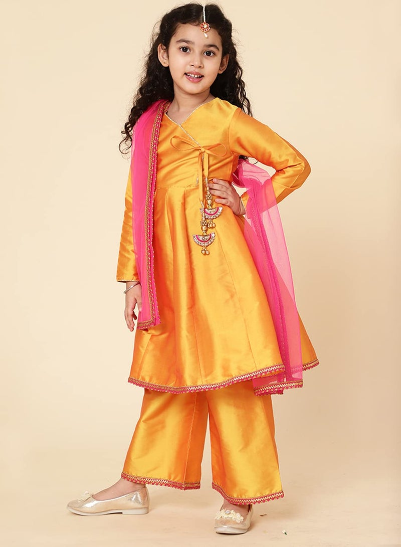 A.T.U.N. (ALL THINGS UBER NICE) A.T.U.N. Girls Anarkali Palazzo Set - Image 3