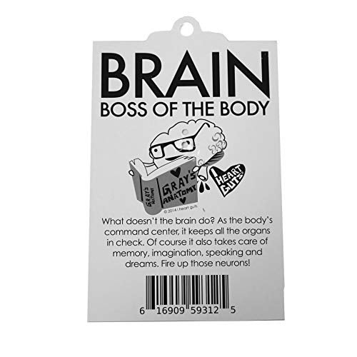 I Heart Guts Brain Keychain – All You Need is Lobe - Neuroscience or Brain Surgery Gift, Mental Health Awareness, Neurodivergent Support, Funny Smart Gift - Image 5