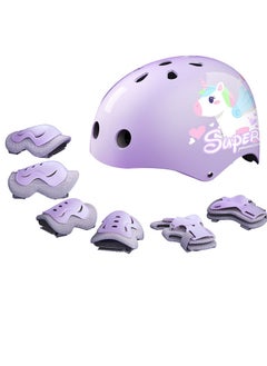 GUDOO Kids Protective Gear Set Toddler Helmet for Ages 2 to 8 Boys Girls with Sports Protective Gear Set Knee Elbow Wrist Pads for Skateboard Cycling Scooter Rollerblading  - Image 2