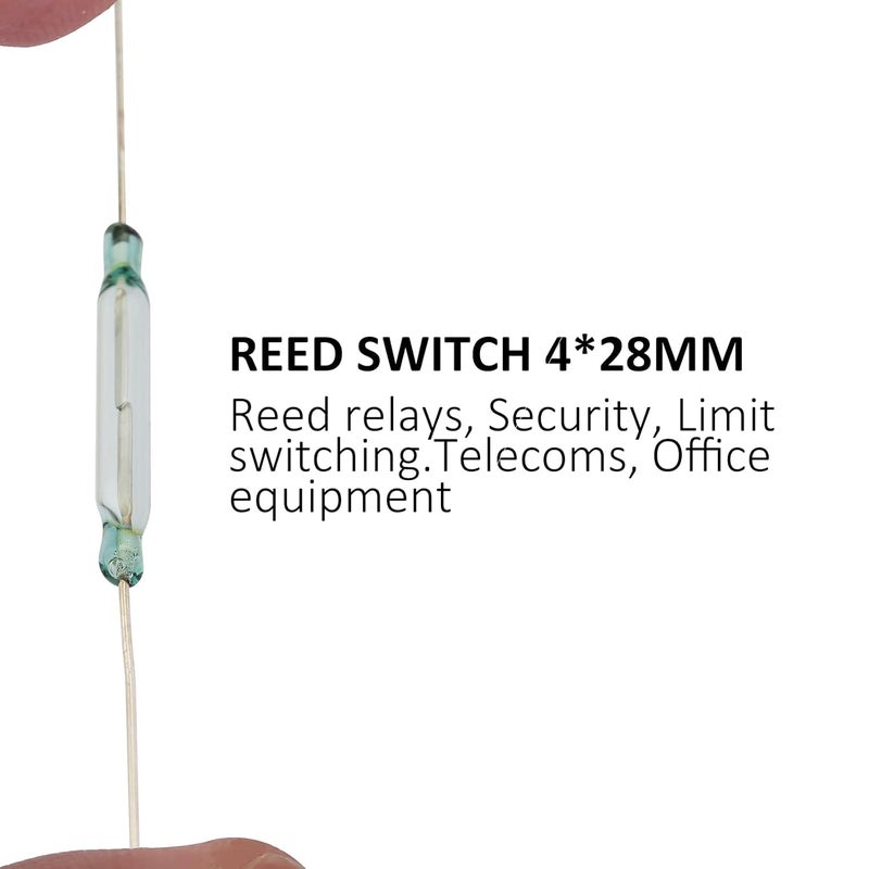 DIYhz Reed Switch Reed 4 * 28MM Normally Open Magnetic Induction Switch 10PCS （10688） - Image 5