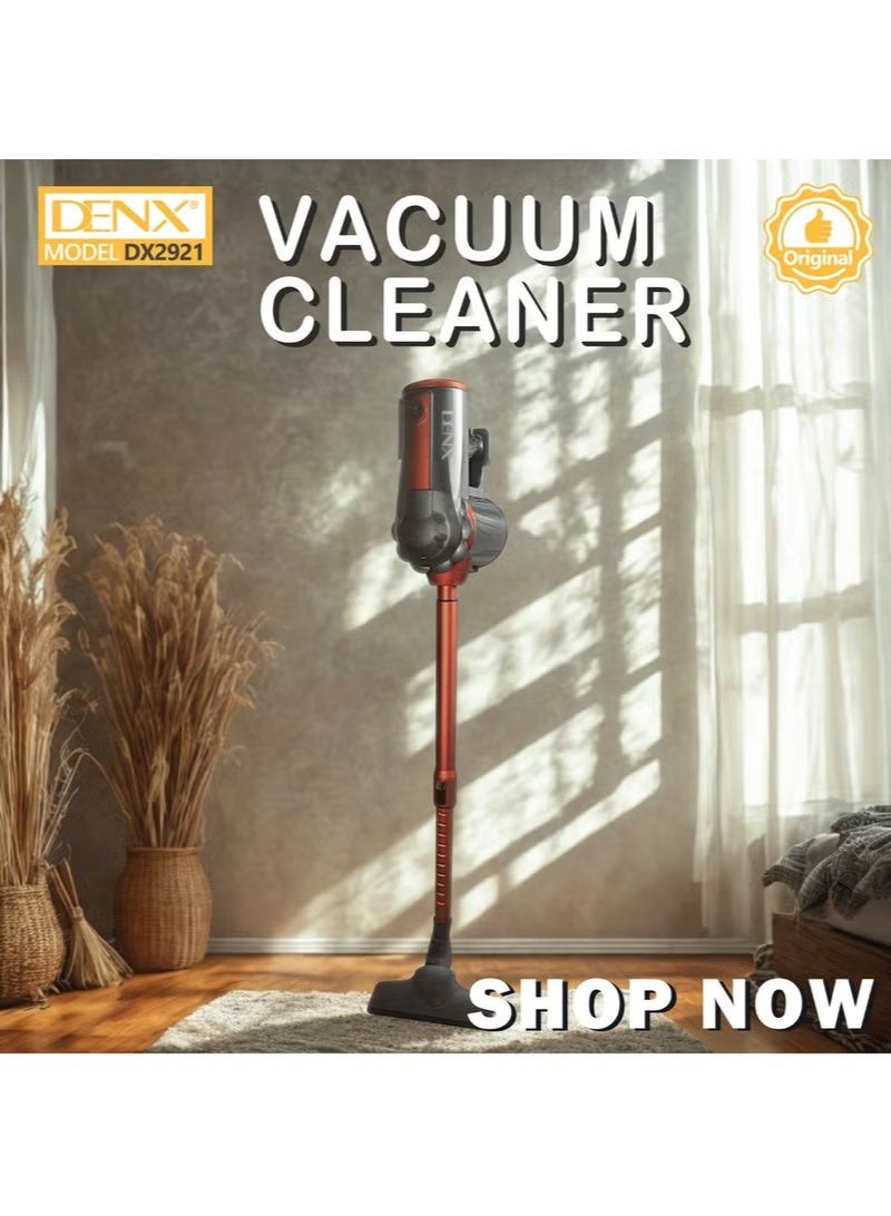 Denx DX2921 Wired Vacuum Cleaner | High Power Suction Cleaning Machine | Efficient Dust Removal for Home & Office | Lightweight Design | Deep Cleaning Carpet, Floor & Sofa Vacuum Cleaner - Image 3