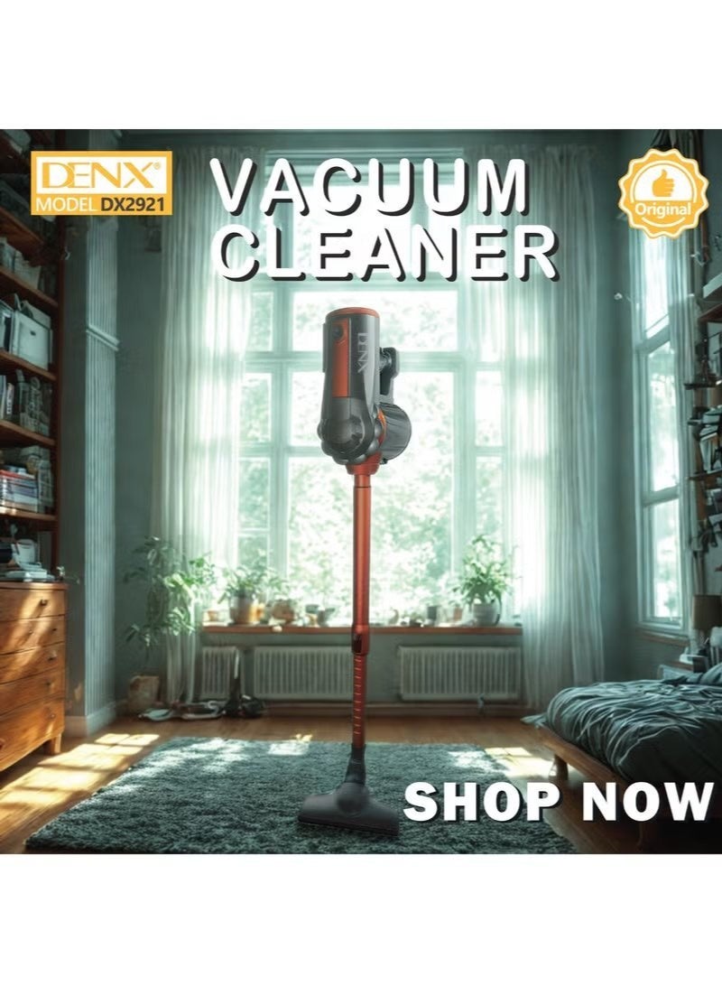 Denx DX2921 Wired Vacuum Cleaner | High Power Suction Cleaning Machine | Efficient Dust Removal for Home & Office | Lightweight Design | Deep Cleaning Carpet, Floor & Sofa Vacuum Cleaner - Image 2
